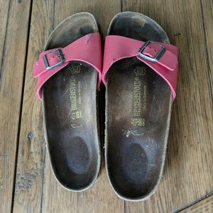 Birkenstock Madrid pink leather - narrow